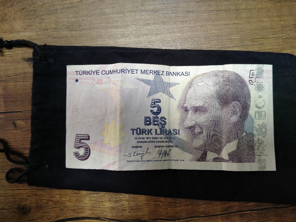 Paralar Trkiye Satlk Basm hatali 5 tl