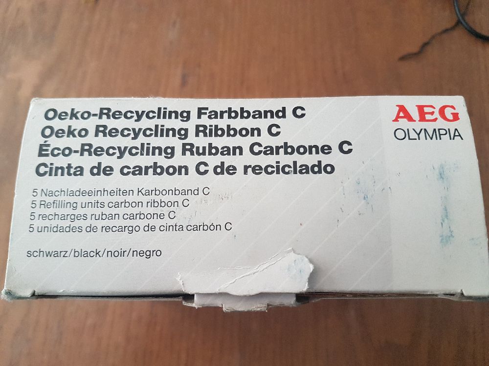 Dier Elektronik Eyalar AEG Daktilo eriti Satlk Oeko-Recycling Farbband C