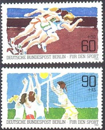 Pullar Satlk Almanya (Berlin) 1982 Damgasz Spor Serisi