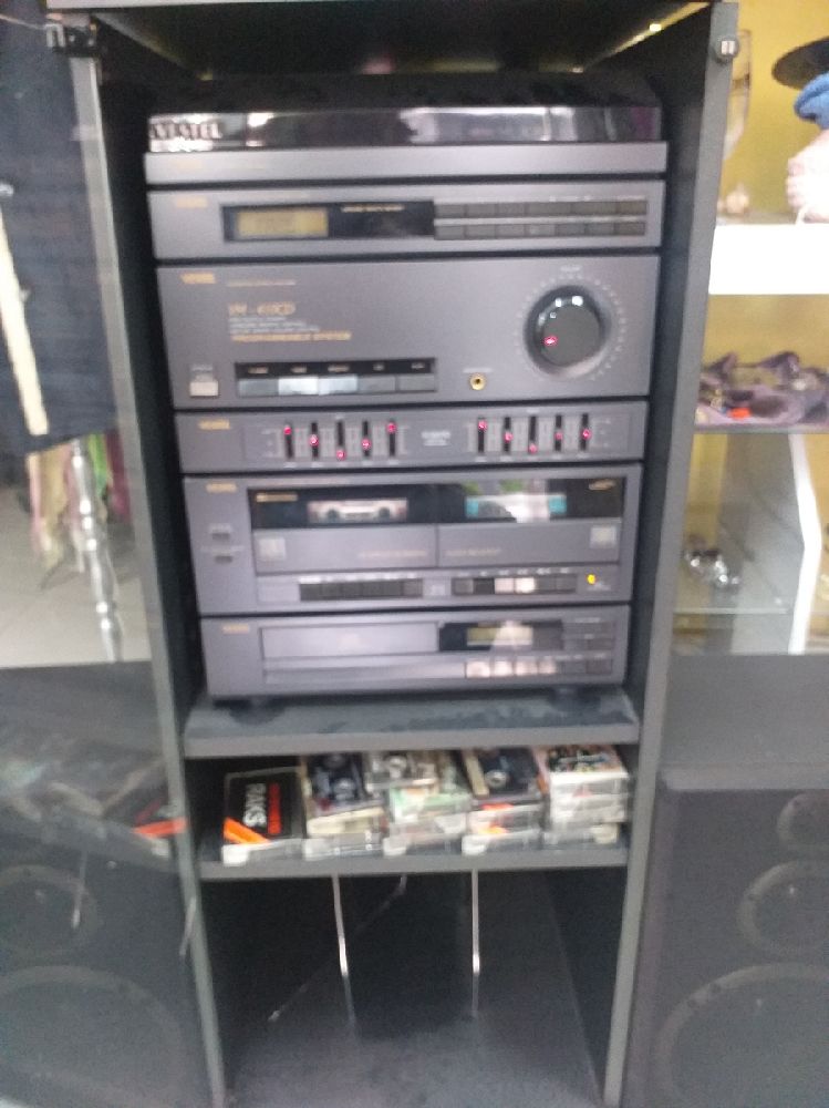 Mzik Seti Vestel pikap cd kasetli radyo Satlk Sfr ayarinda muhtesem kabinli muzikseti
