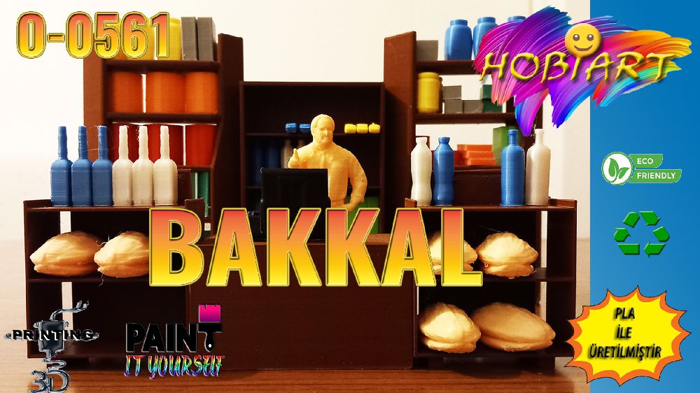 Oyunlar, Oyuncaklar HOBART 3D Bask Satlk Bakkal Dkkan