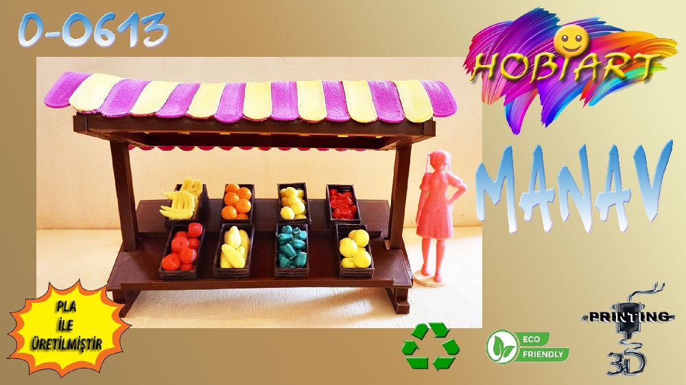Oyunlar, Oyuncaklar HOBART 3D Bask Satlk O-0613 Manav Tezgah