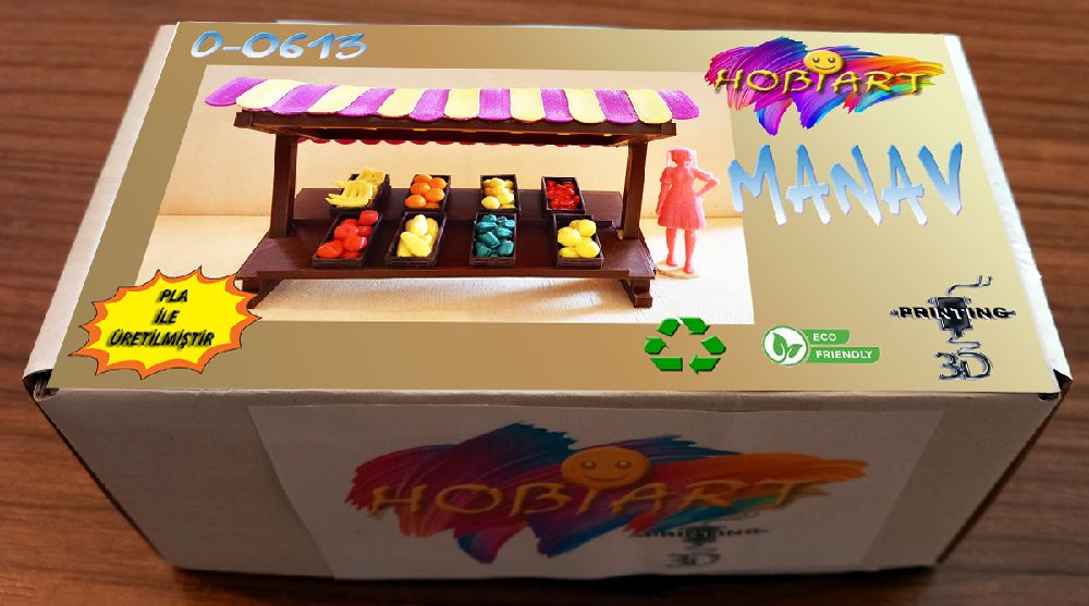 Oyunlar, Oyuncaklar HOBART 3D Bask Satlk O-0613 Manav Tezgah