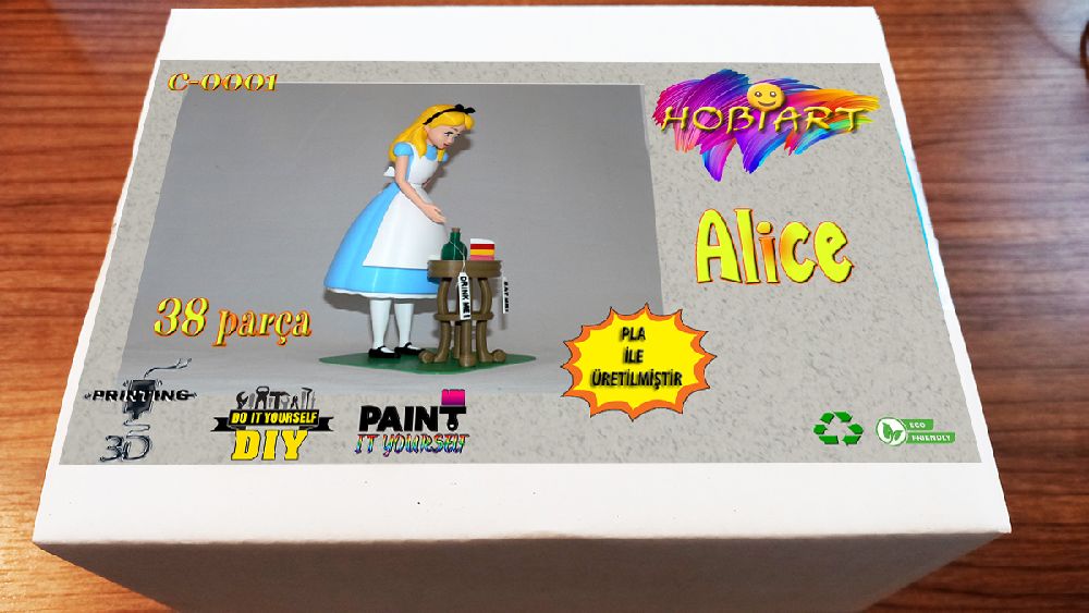 Oyunlar, Oyuncaklar HOBART 3D Bask Satlk C-0001 Alice