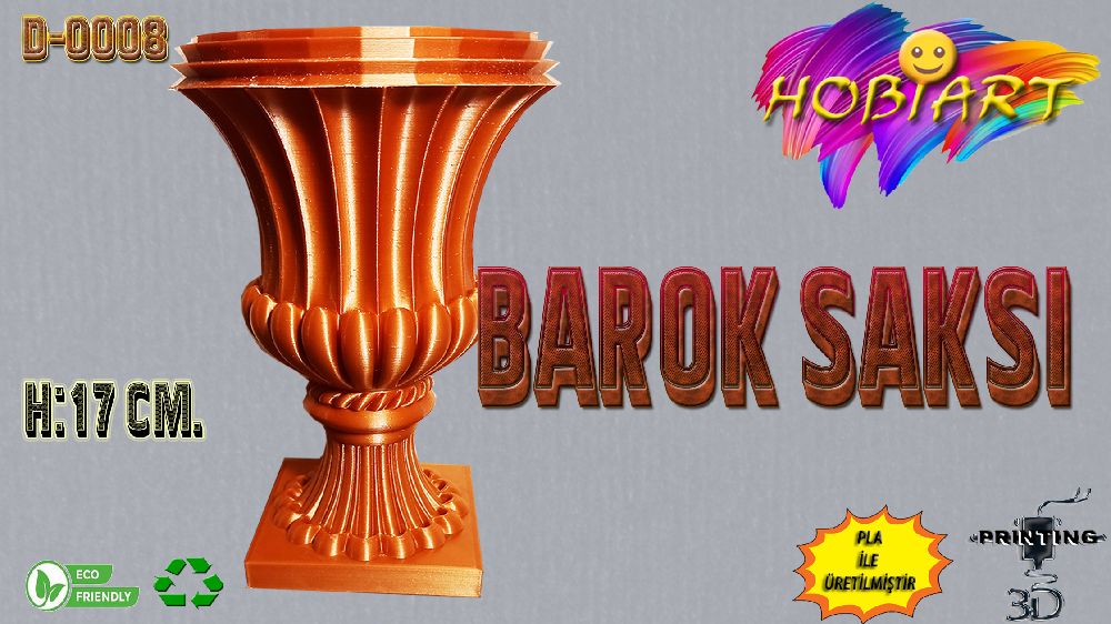 Dier Dekorasyon Malzemeleri HOBART 3D Bask Satlk D-0008 Barok Saks