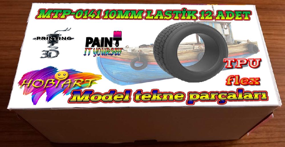 Uzaktan Kumandal Modeller HOBART 3D Bask Satlk Mtp-0141 10Mm Lastk (Model Tekne Paralar)