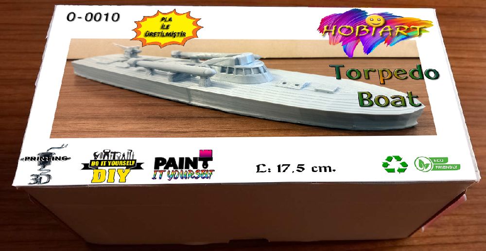Oyunlar, Oyuncaklar HOBART 3D Bask Satlk O-0010 Torpedo Boat