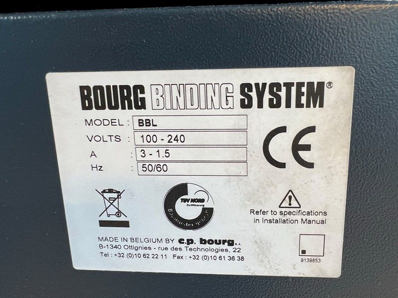 Ciltleme Makinalar Bourg Bb 3002 Satlk Bourg  3002 Pur system
