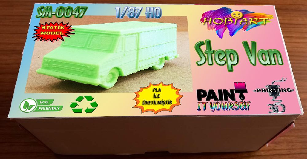 Diger Maket ve Modeller HOBART 3D Bask Satlk Sm-0047 1/87 Ho Step Van