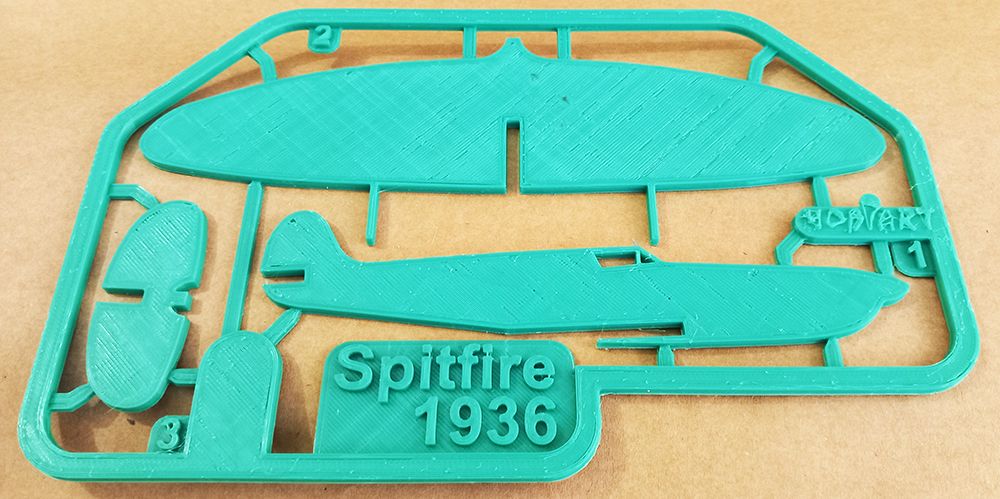 Diger Maket ve Modeller HOBART 3D Bask Satlk Pk-0011 Spitfire Kit Card
