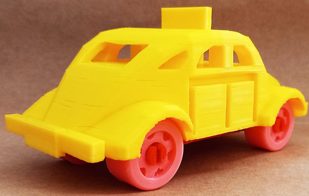 Oyunlar, Oyuncaklar HOBART 3D Bask Satlk H-0004 1930's Taxi Cab (Hoblo Xl Araba)