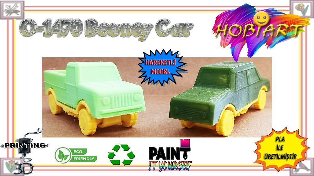 Oyunlar, Oyuncaklar HOBART 3D Bask Satlk O-1470 Bouncy Car