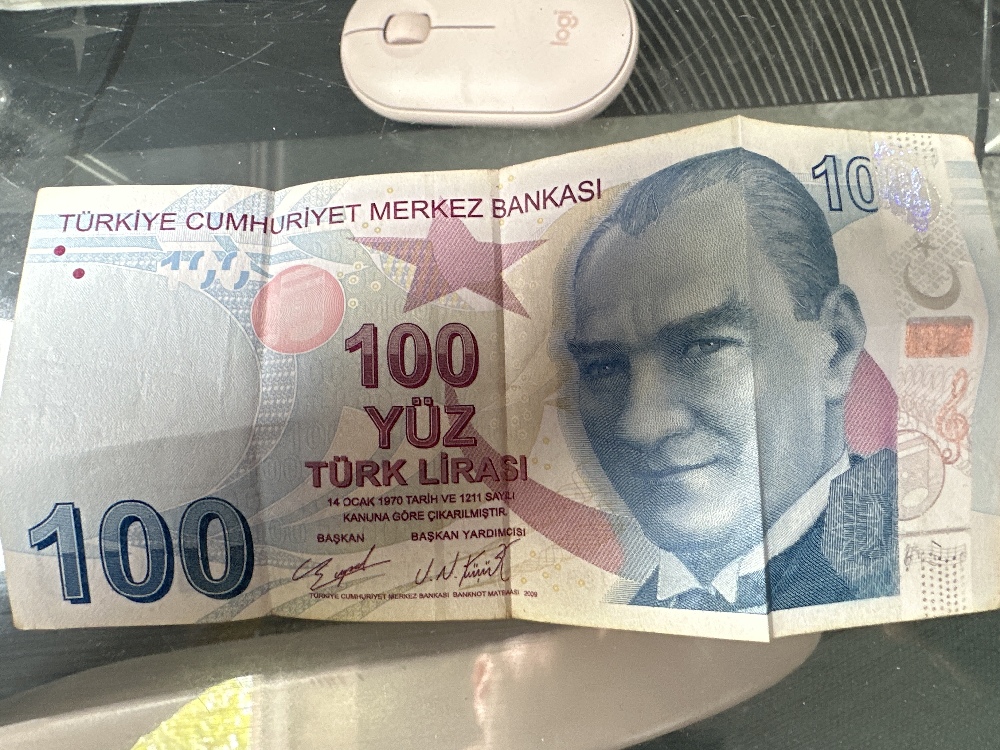 Paralar Trkiye Satlk Hatal 100 Tl