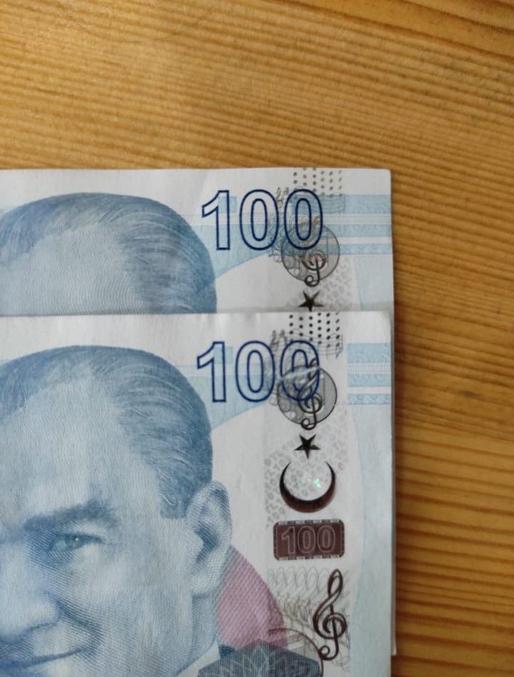 Paralar Trkiye Hatal basm Satlk Hatal Boyal 100 Tl