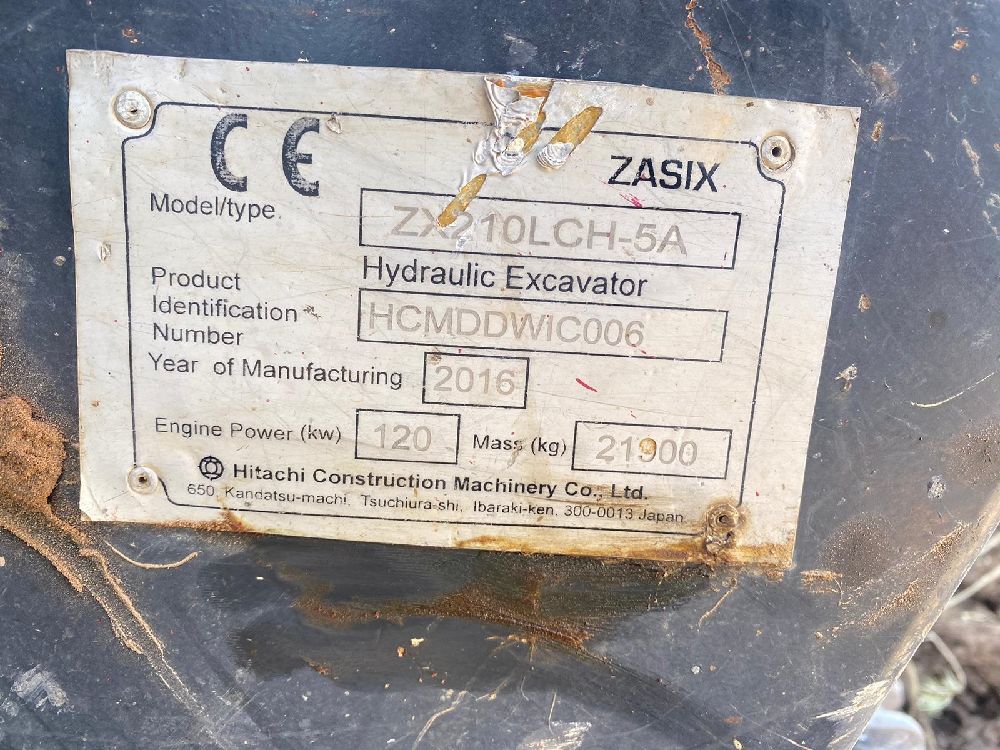 Ekskavatr Paletli Eskavator Satlk 2015 Hitachi Zx 210 Lch-3-Temiz-532 303 0550
