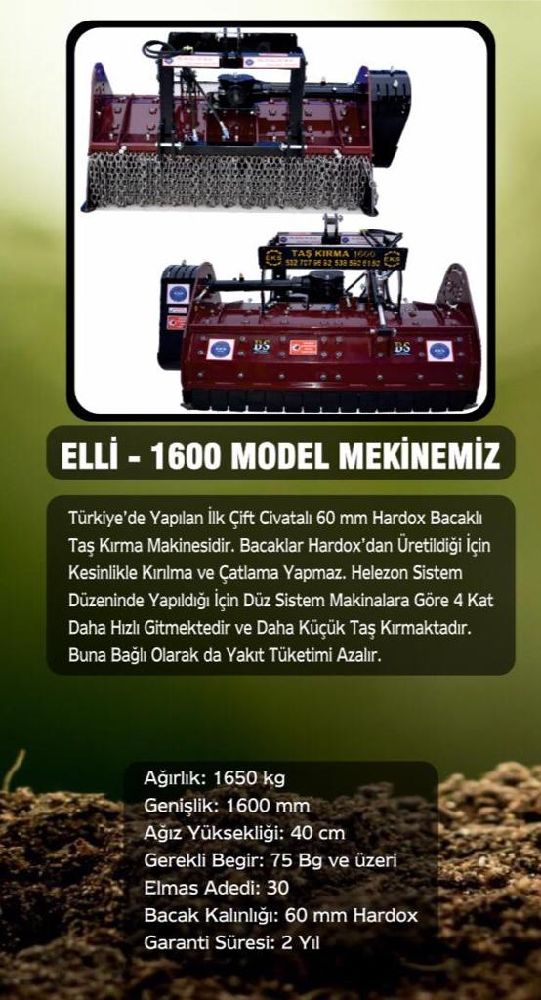 Dier Tarm Makineleri Elli Ta krma makinesi Satlk Trkiyenin en kapsaml ve en byk ta krma makin
