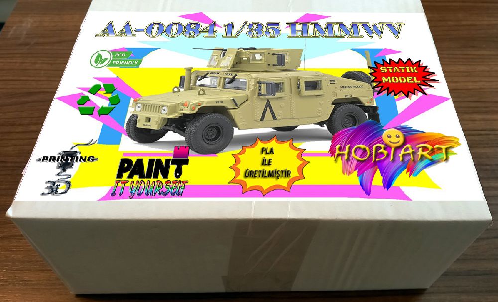 Diger Maket ve Modeller HOBART 3D Bask Satlk Aa-0084 1/35 Hmmwv