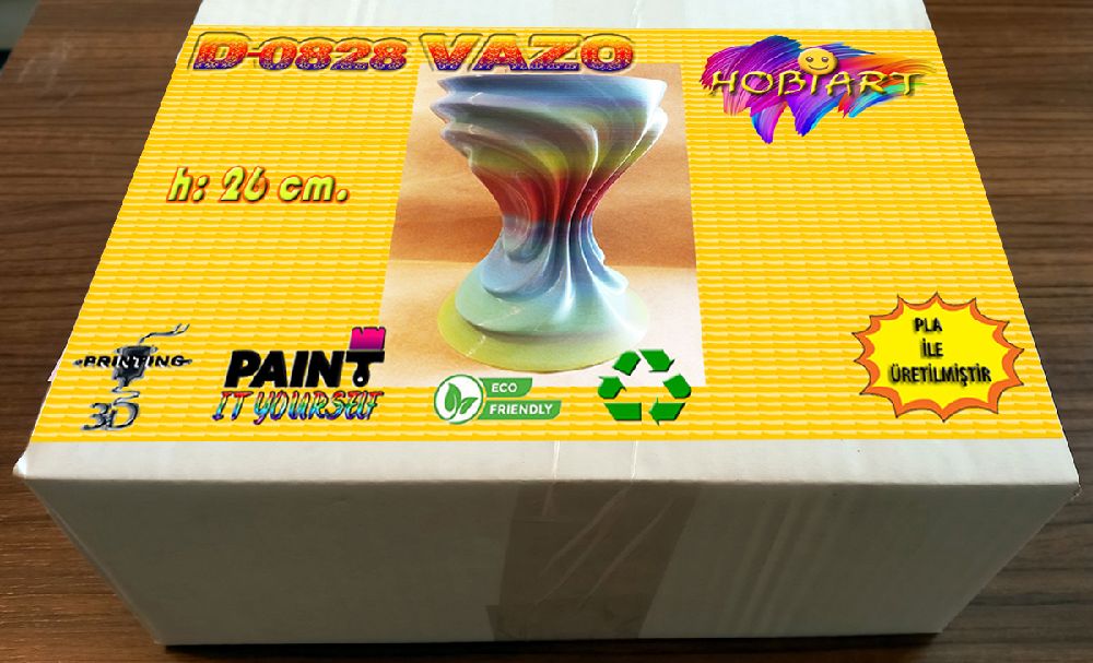 Vazolar 3D Bask Satlk D-0828 Vazo