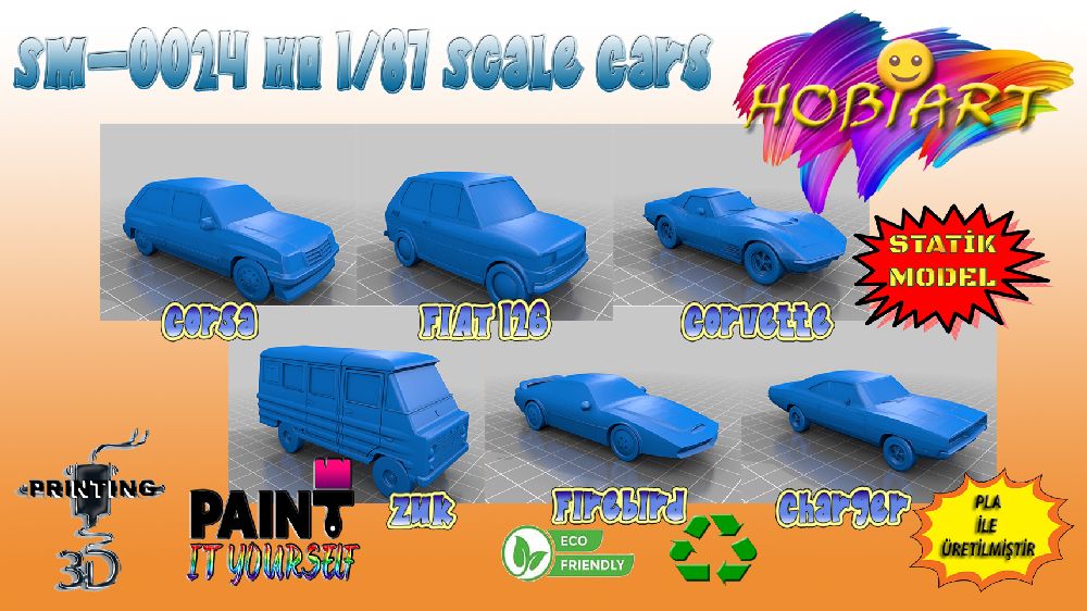 Araba Maketleri HOBART 3D Bask Satlk Sm-0024 Ho 1/87 Scale Cars