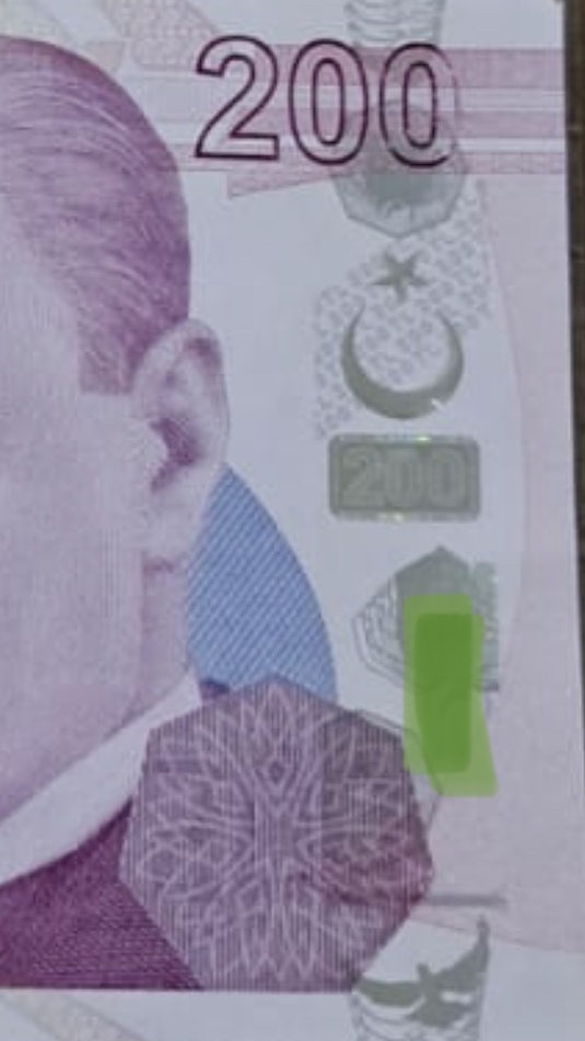 Paralar Trkiye Banknot Satlk Hatal basm 200 tl