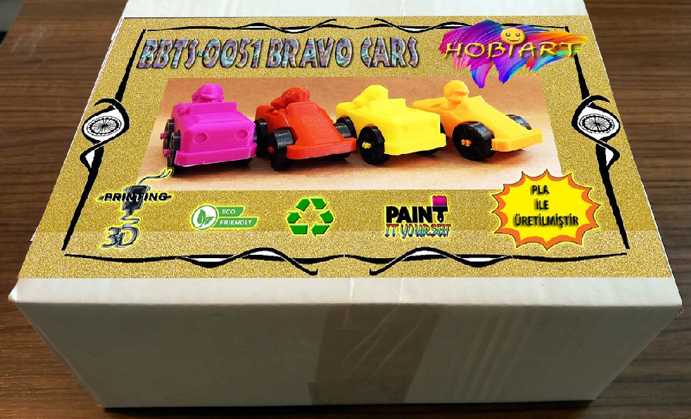 Oyunlar, Oyuncaklar HOBART 3D Bask Satlk Bbts-0051 Bravo Cars