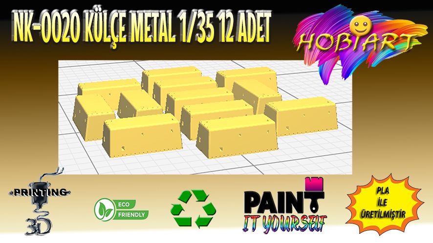 Diger Maket ve Modeller HOBART 3D Bask Satlk Nk-0020 Kle Metal 1/35 (Navlun - Kargo)