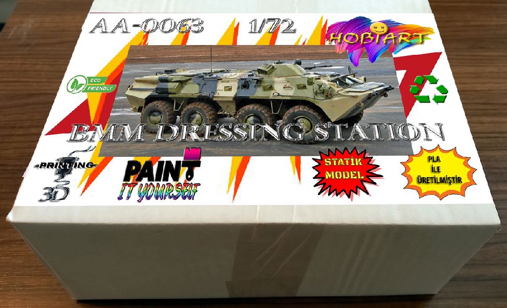 Diger Maket ve Modeller HOBART 3D Bask Satlk Aa-0063 1/72 Bmm Dressing Station