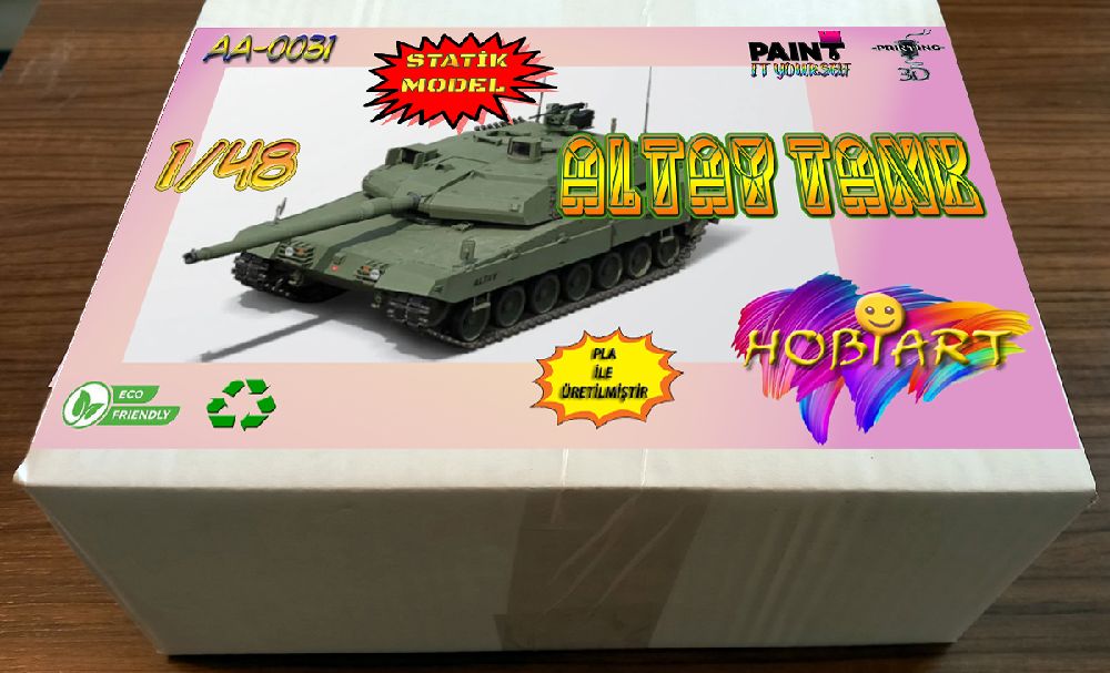 Diger Maket ve Modeller HOBART 3D Bask Satlk Aa-0031 1/48 Altay Tank