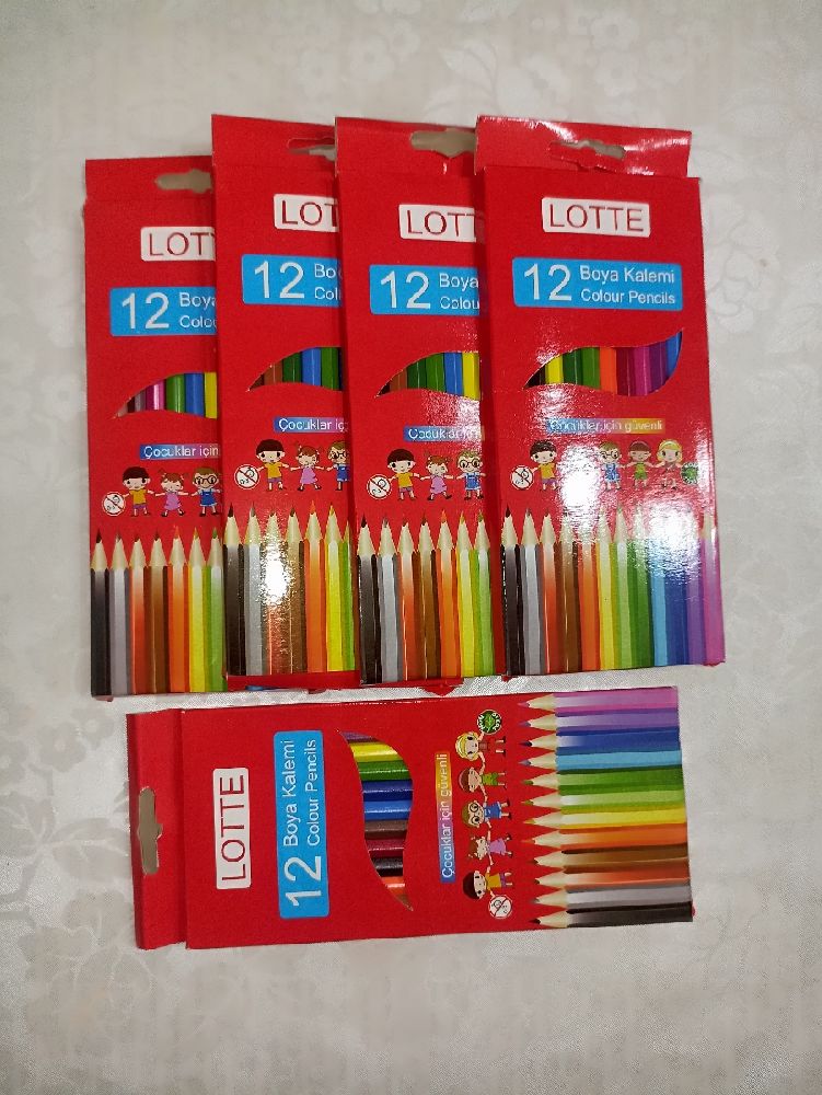 Kalemler renkli kalem Satlk Renkli kuru boya kalemi 1 paket