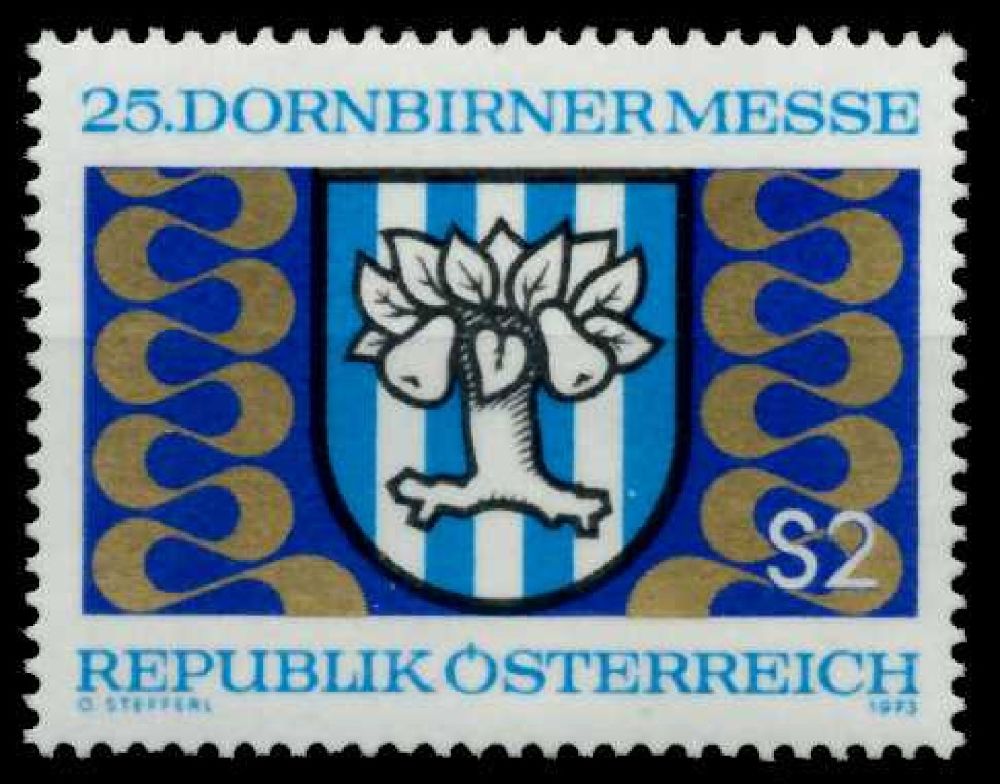 Pullar Satlk Avusturya 1973 Damgasz 25. Dornbirn Fuar Serisi
