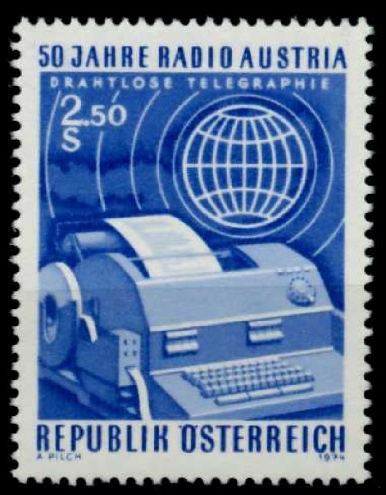 Pullar Satlk Avusturya 1974 Damgasz Avusturya RadyosuNun 50.Y