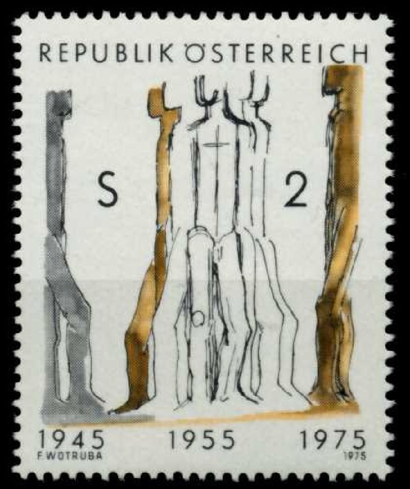 Pullar Satlk Avusturya 1975 Damgasz kinci Cumhuriyetin 30.Yl