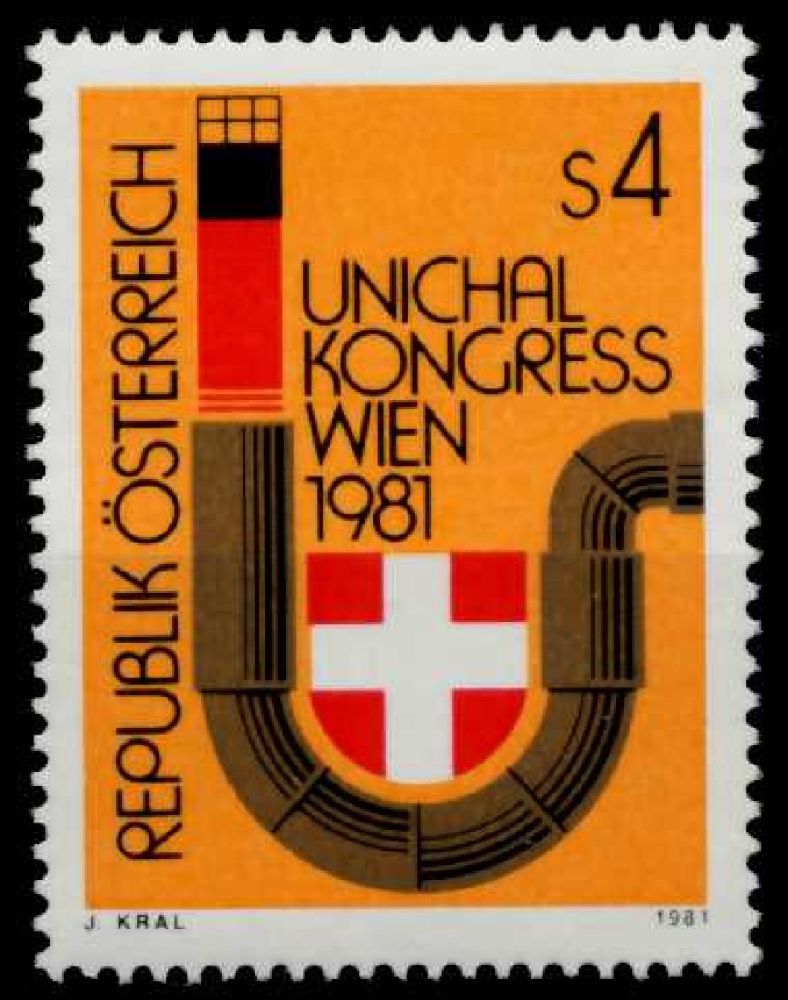 Pullar Satlk Avusturya 1981 Damgasz Viyana Unichal Kongresi Se
