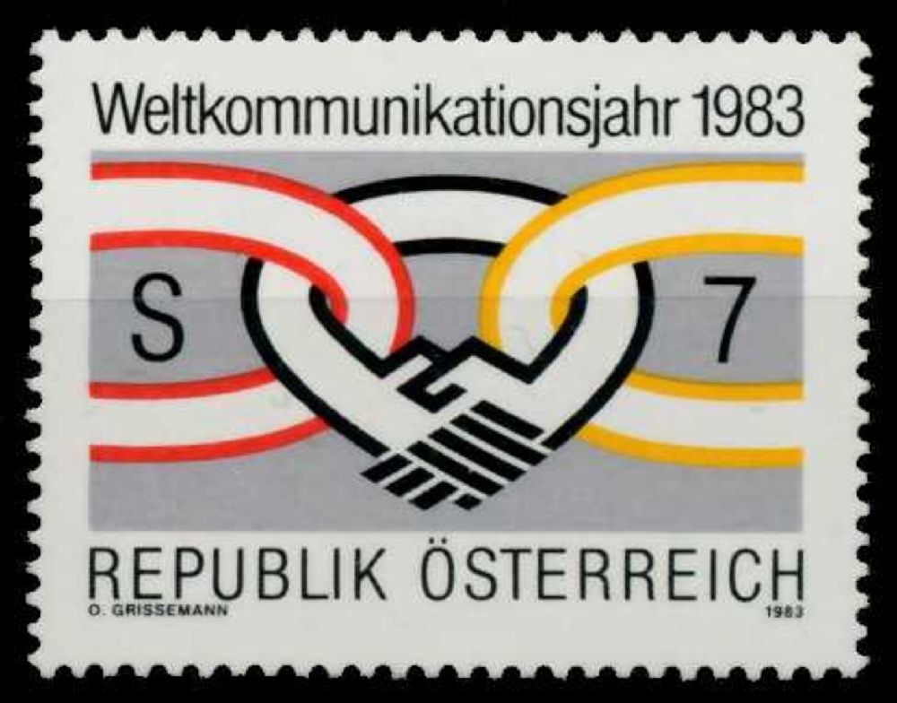 Pullar Satlk Avusturya 1983 Damgasz Uluslar Aras Haberleme S