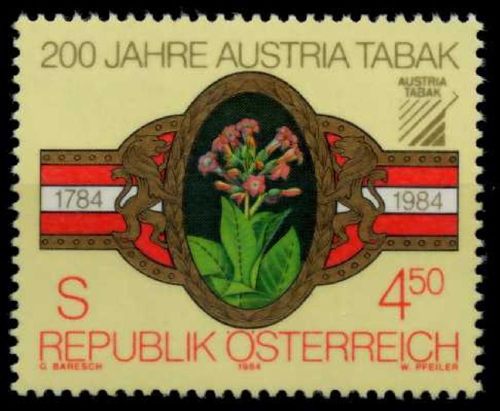 Pullar Satlk Avusturya 1984 Damgasz Avusturya TabakIn 200.Yl