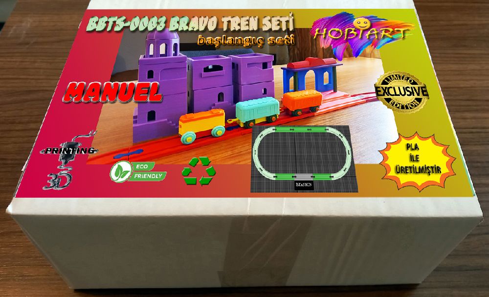 Oyunlar, Oyuncaklar HOBART 3D Bask Satlk Bbts-0003 Bravo Tren Seti