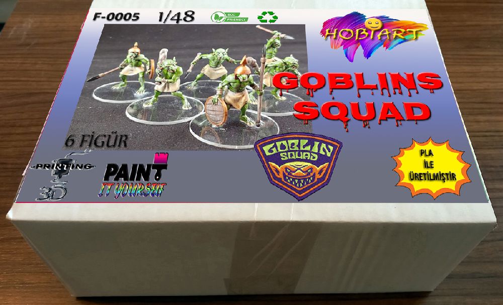 Oyunlar, Oyuncaklar HOBART 3D Bask Satlk F-0005 1/48 Goblins Squad