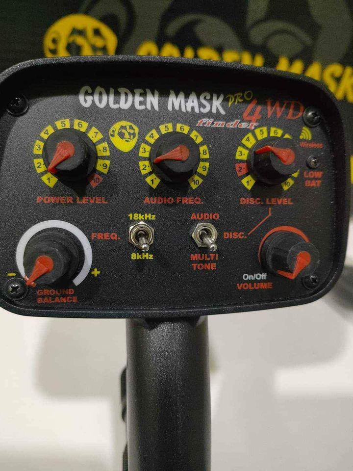 Dier Elektronik Eyalar 8-18 Khz Metal Dedektr Satlk Golden Mask Pro 4 Wd 8/18 Khz Dedektr Fighter S P