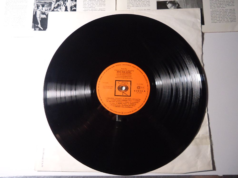 Dizi, Film Mzikleri Leonard Bernstein Plak Satlk West Side Story Soundtrack Lp Temiz