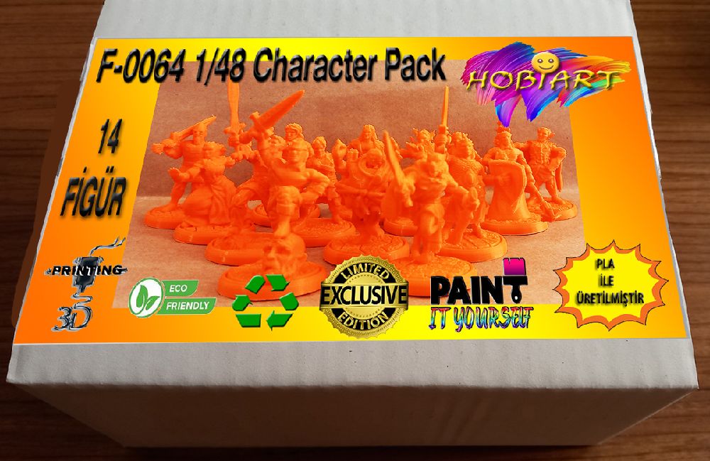 Oyunlar, Oyuncaklar HOBART 3D Bask Satlk F-0064 1/48 Character Pack