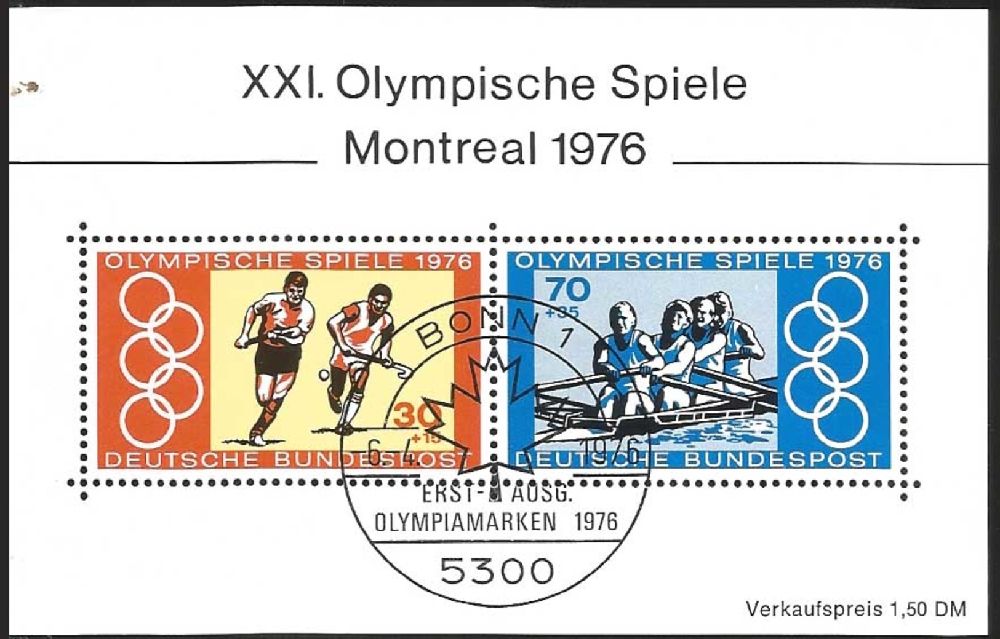 Pullar Satlk Almanya (Bat) 1976 lkgn Damgal Montreal Olimp