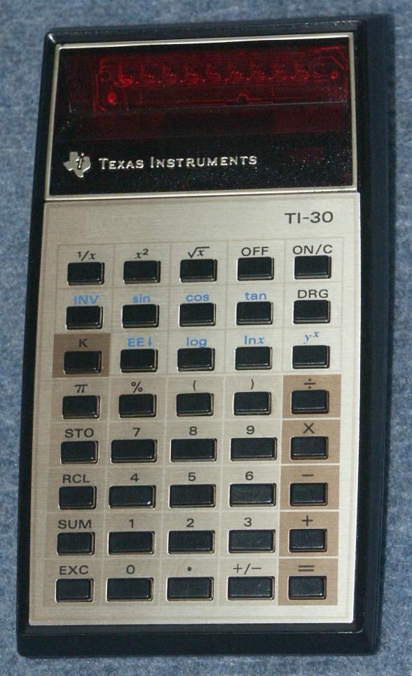 Hesap Makinesi Satlk Texas Instruments TI-30 Hesap Makinesi