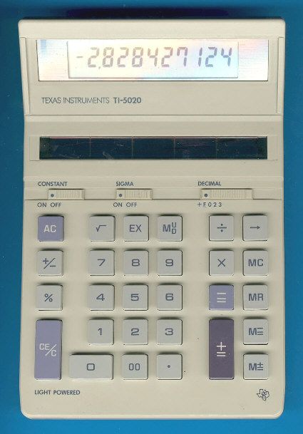 Hesap Makinesi Satlk Texas Instruments TI-5020 Hesap Makinas