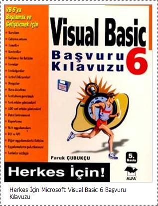 Bilgisayar Kitaplar : Satlk, Visual Basic 6 Bavuru Klavuzu