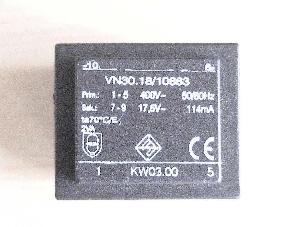 Dier Elektronik Eyalar Satlk 400 volt / 17,5 volt trafo Vn30.18/10863