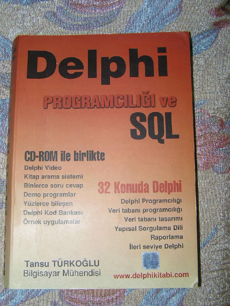 Bilgisayar Kitaplar Satlk Delphi Programcl ve SQL