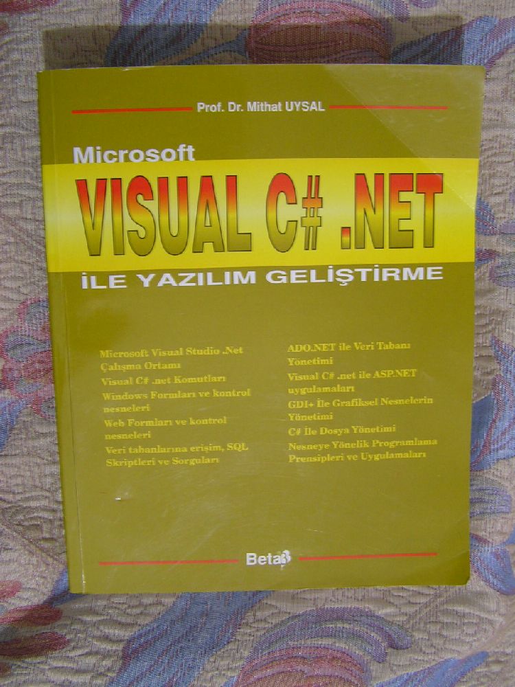 Bilgisayar Kitaplar Satlk Visual C# .net le Yazlm Gelitirme