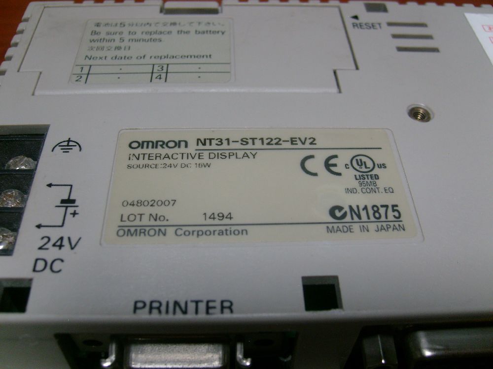 Dier Elektrik Malzemeleri Satlk Omron NT31-ST122-EV2 PLC Operator Panel HMI