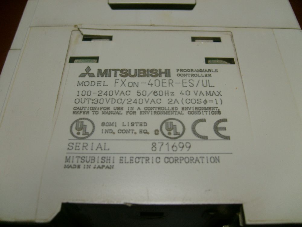 Dier Elektrik Malzemeleri Satlk Mitsubishi Melsec FX0N-40ER-ES PLC