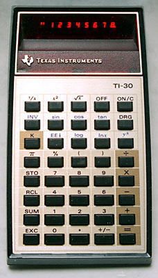 Hesap Makinesi Satlk Texas Instruments TI-30 Hesap Makinas